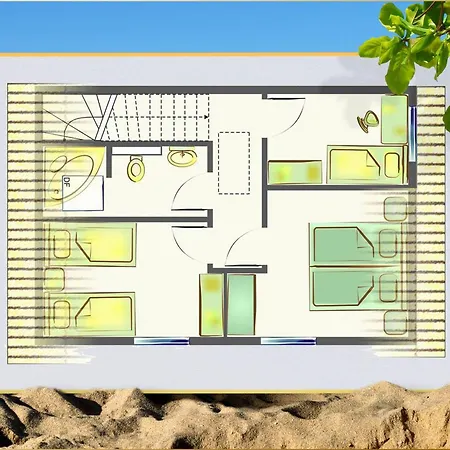 Сasa de vacaciones Waldsiedlung Dhh Meerseensucht *